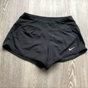 Nike DRI-FIT Black Running Shorts Size XS